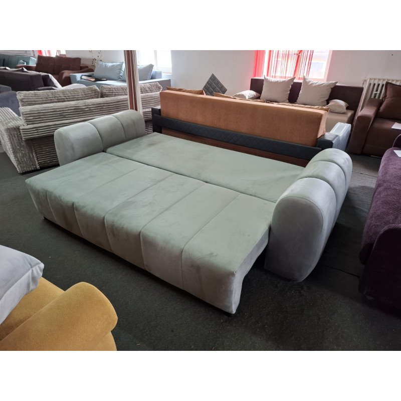 Canapea Extensibilă Mare Gri Deschis