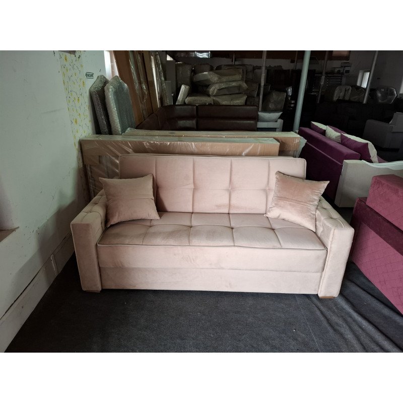 Canapea Extensibilă Tip Pat Crem-Cafeniu