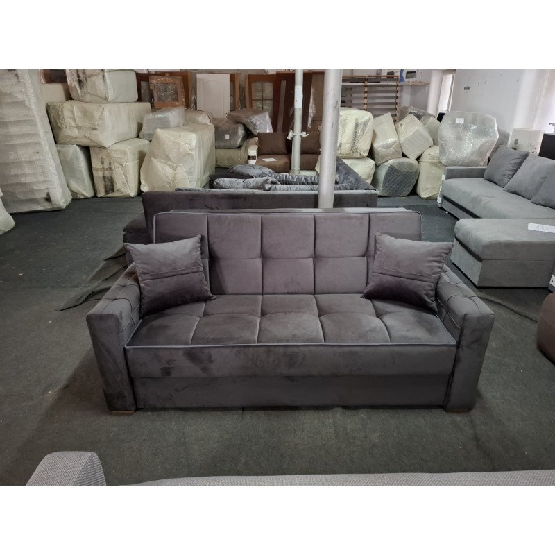 Canapea Extensibilă Tip Pat Gri Antracit