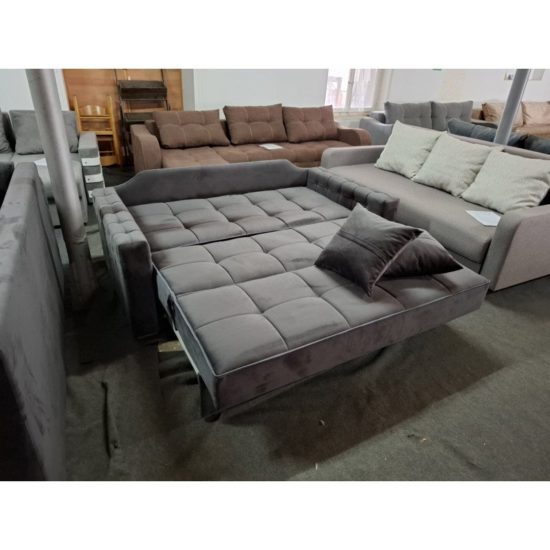 Canapea Extensibilă Tip Pat Gri Antracit