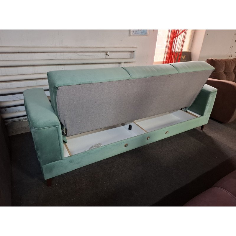 Canapea Elegantă Turcoaz Catifea